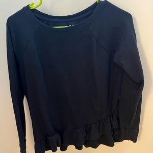 Ladies Loft Ruffle Sweatshirt Size XS